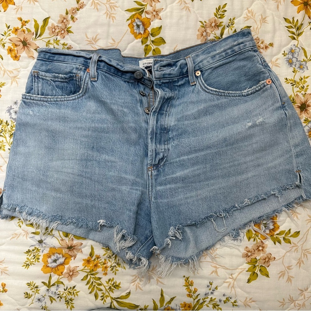 Citizens Of Humanity Light Blue Jean Shorts